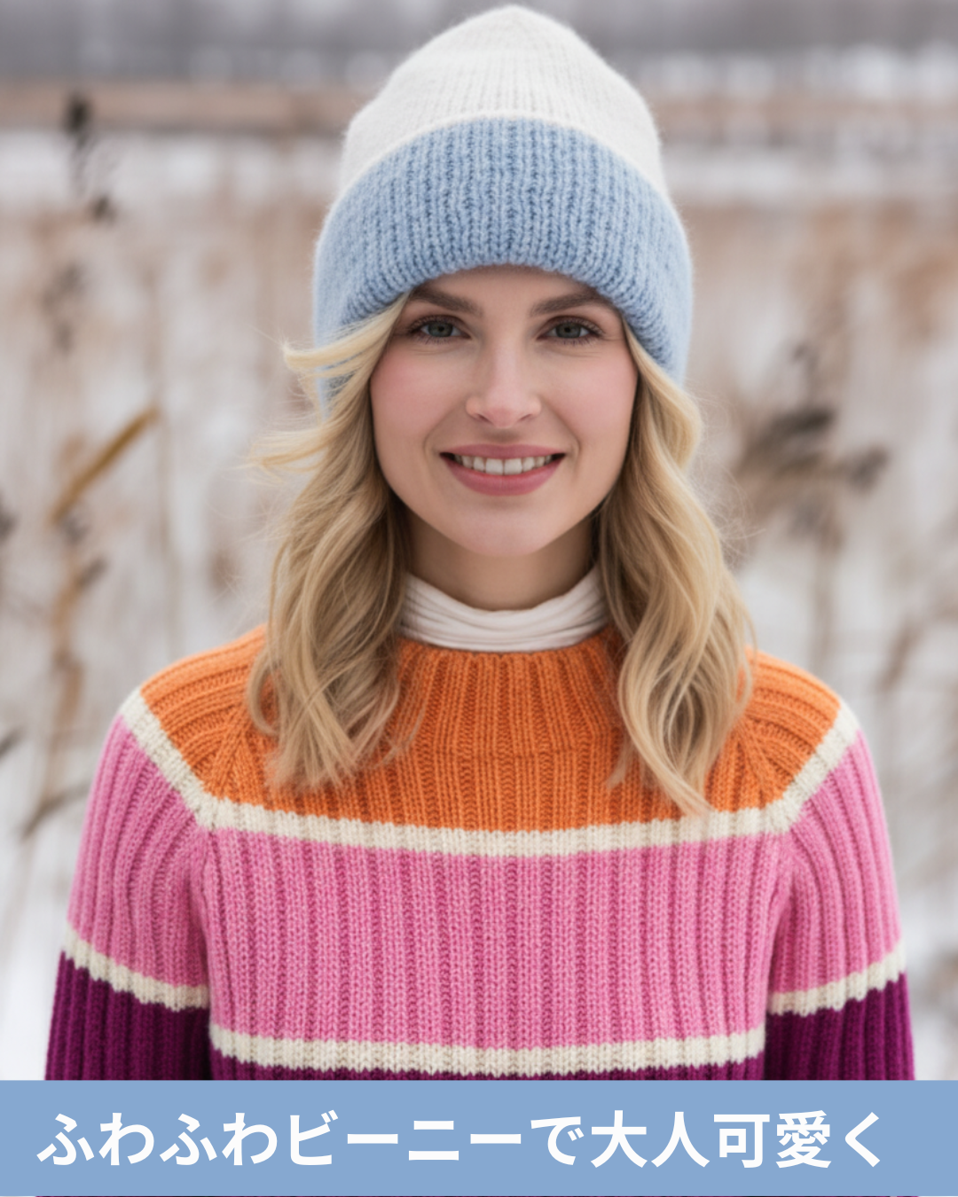 Uターン ビーニー｜色を選ぶ楽しみがあるリバーシブル帽子 – なないろ毛糸