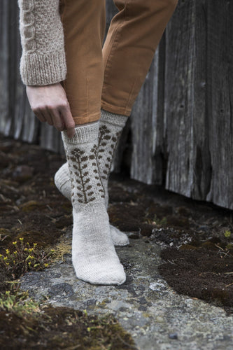 メドウスイート模様の靴下