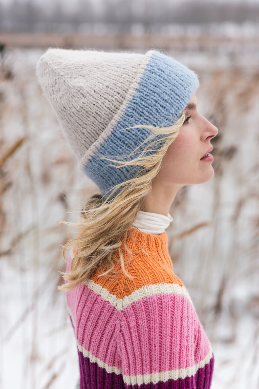 Uターン ビーニー – なないろ毛糸