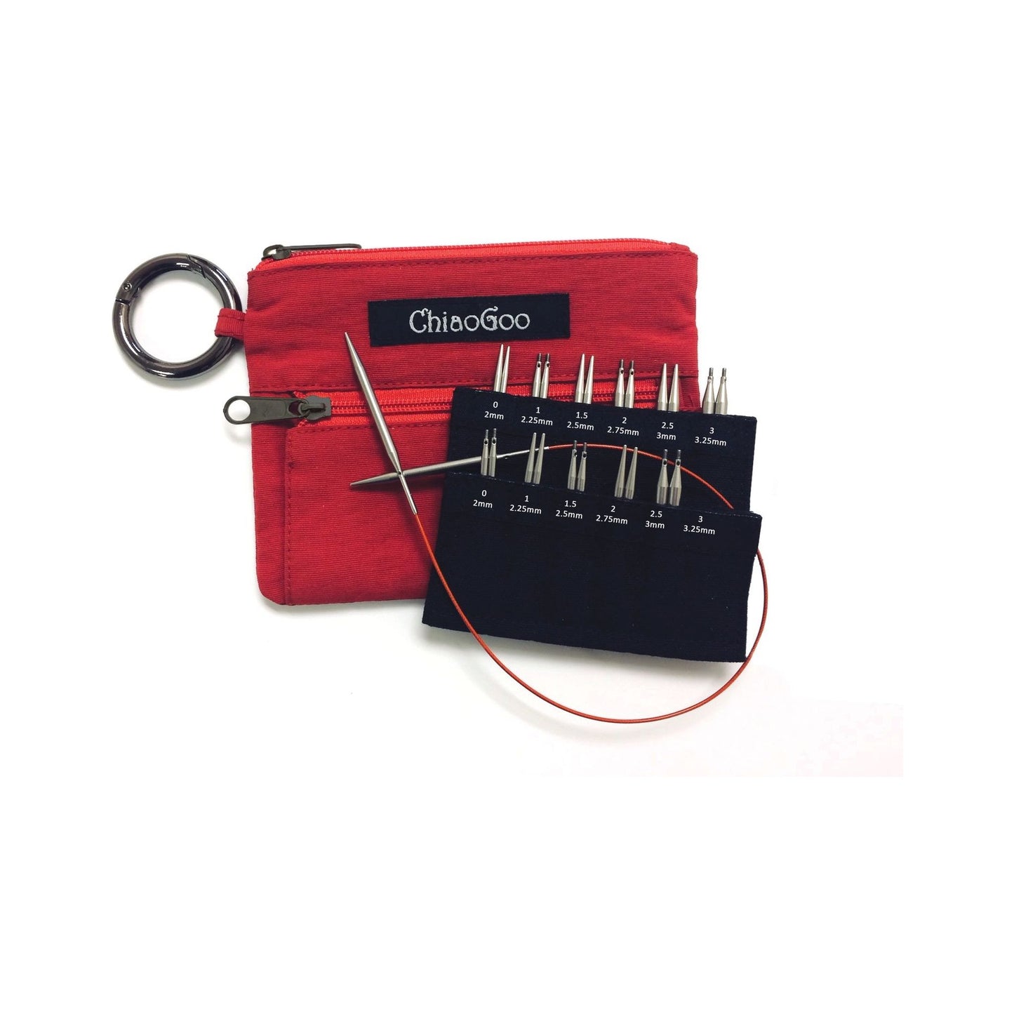 ChiaoGoo:チャオグー 付け替え針【ミニ】輪針セット ソックス編み用 2.00mm-3.25mm