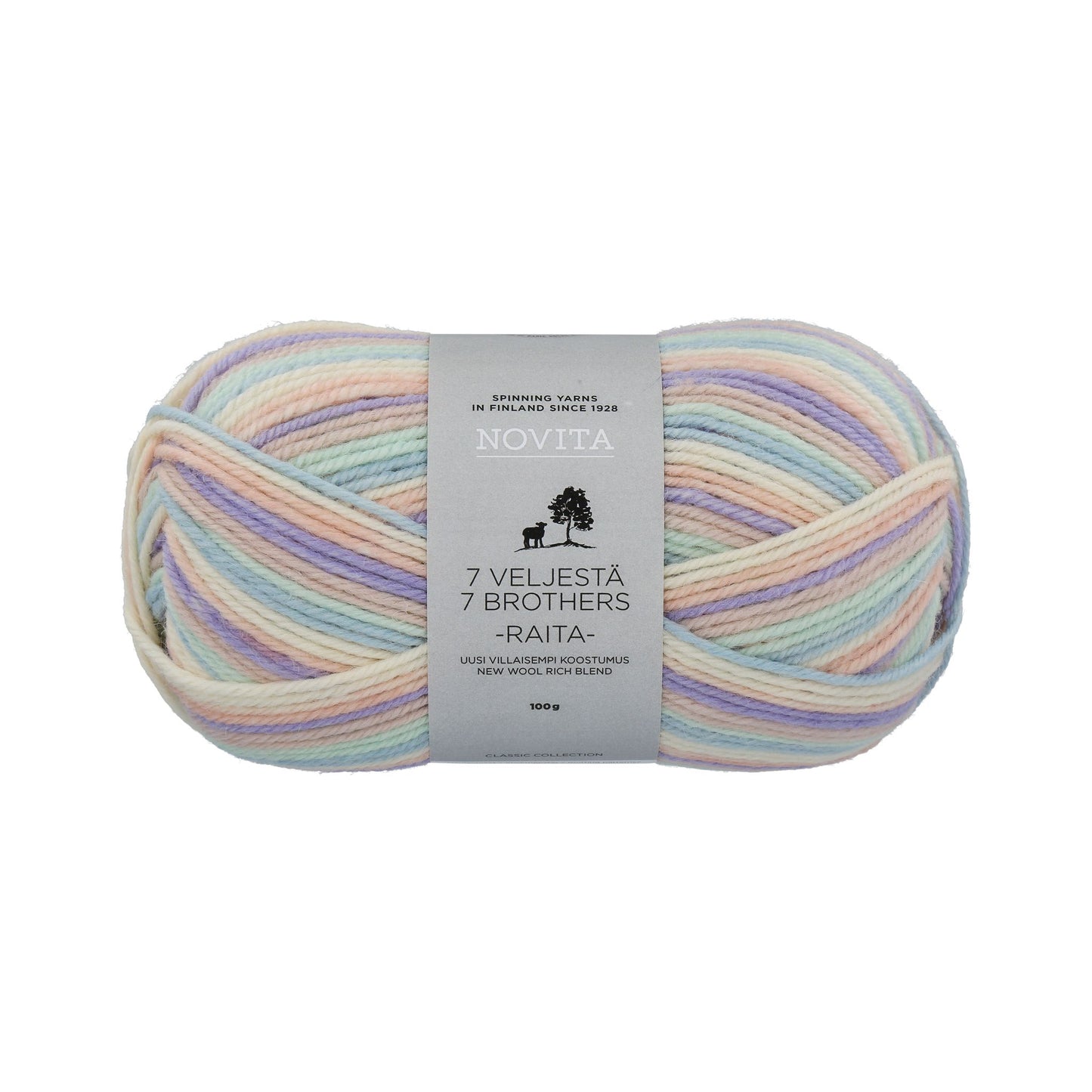 フィンランドで愛され続けるソックヤーン (編み図プレゼント中)|セブンブラザーズ ライタ|NOVITA:ノヴィータ