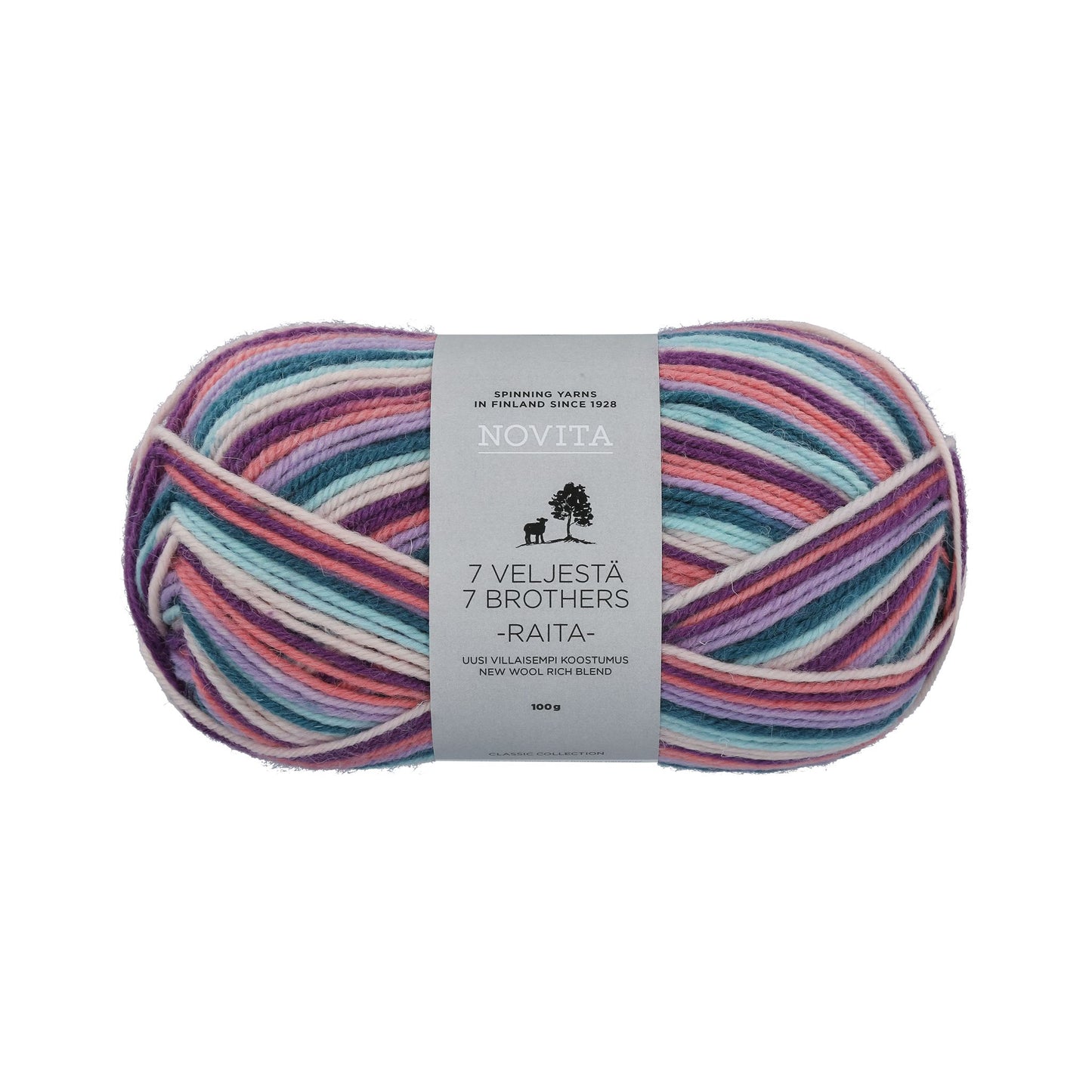 フィンランドで愛され続けるソックヤーン (編み図プレゼント中)|セブンブラザーズ ライタ|NOVITA:ノヴィータ