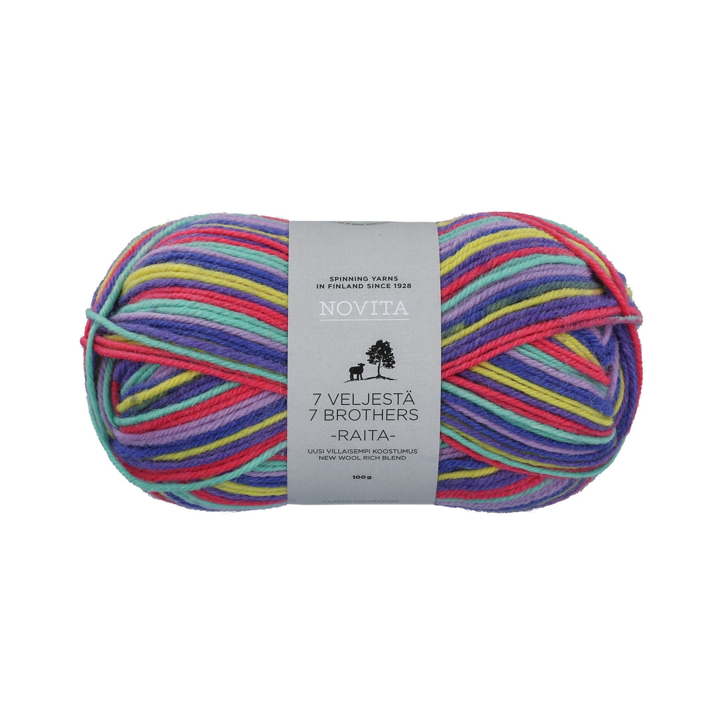 フィンランドで愛され続けるソックヤーン (編み図プレゼント中)|セブンブラザーズ ライタ|NOVITA:ノヴィータ