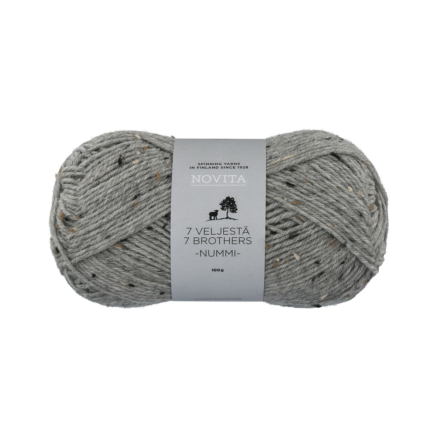 ツイード調のネップが可愛いフィンランド製ソックヤーン (編み図プレゼント中)|セブンブラザーズ ヌンミ|NOVITA:ノヴィータ