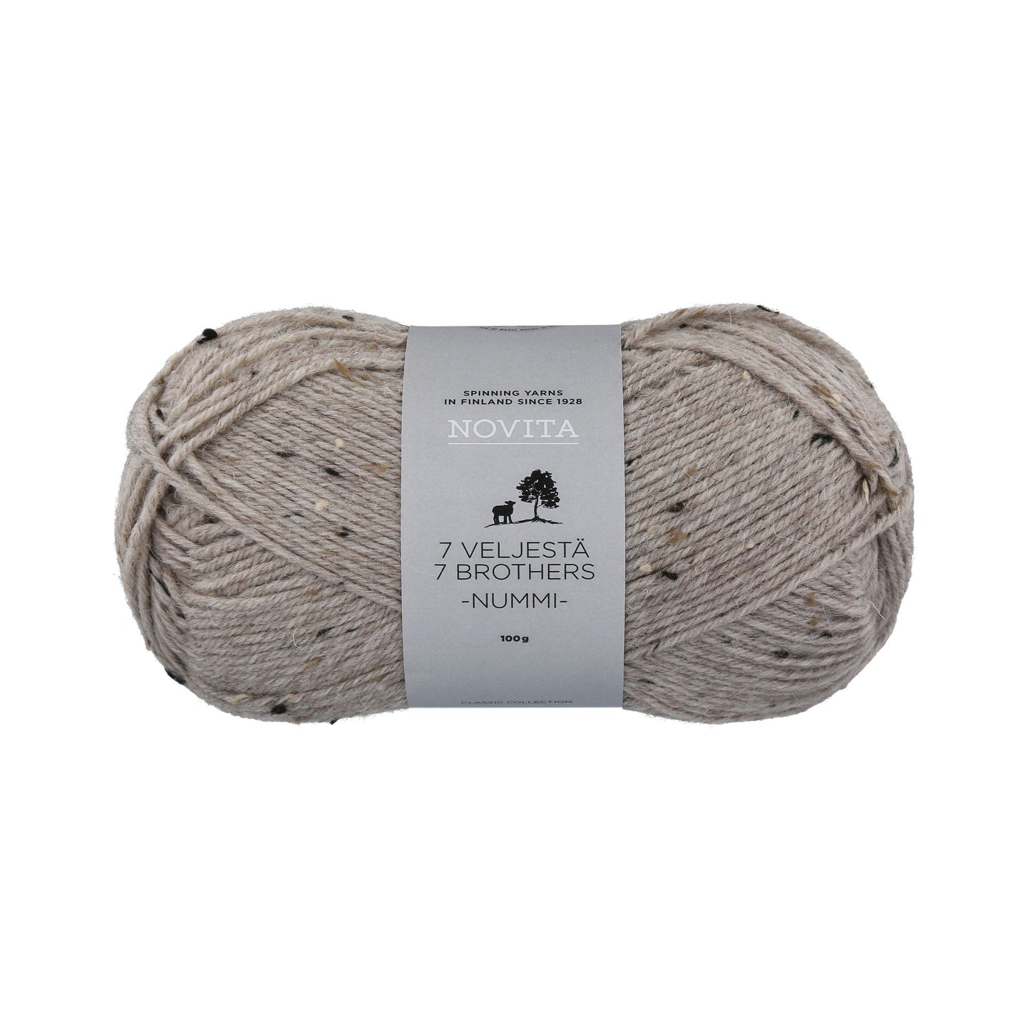 ツイード調のネップが可愛いフィンランド製ソックヤーン (編み図プレゼント中)|セブンブラザーズ ヌンミ|NOVITA:ノヴィータ