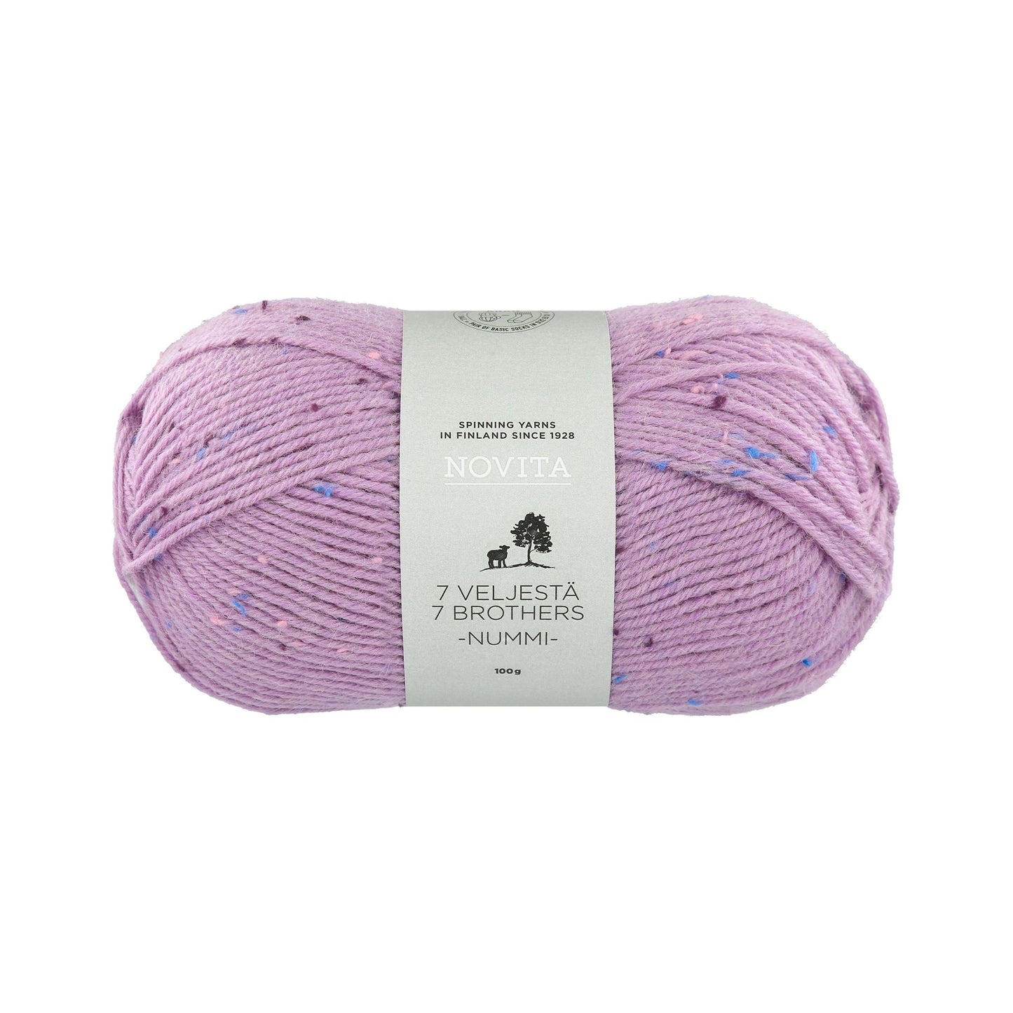ツイード調のネップが可愛いフィンランド製ソックヤーン (編み図プレゼント中)|セブンブラザーズ ヌンミ|NOVITA:ノヴィータ