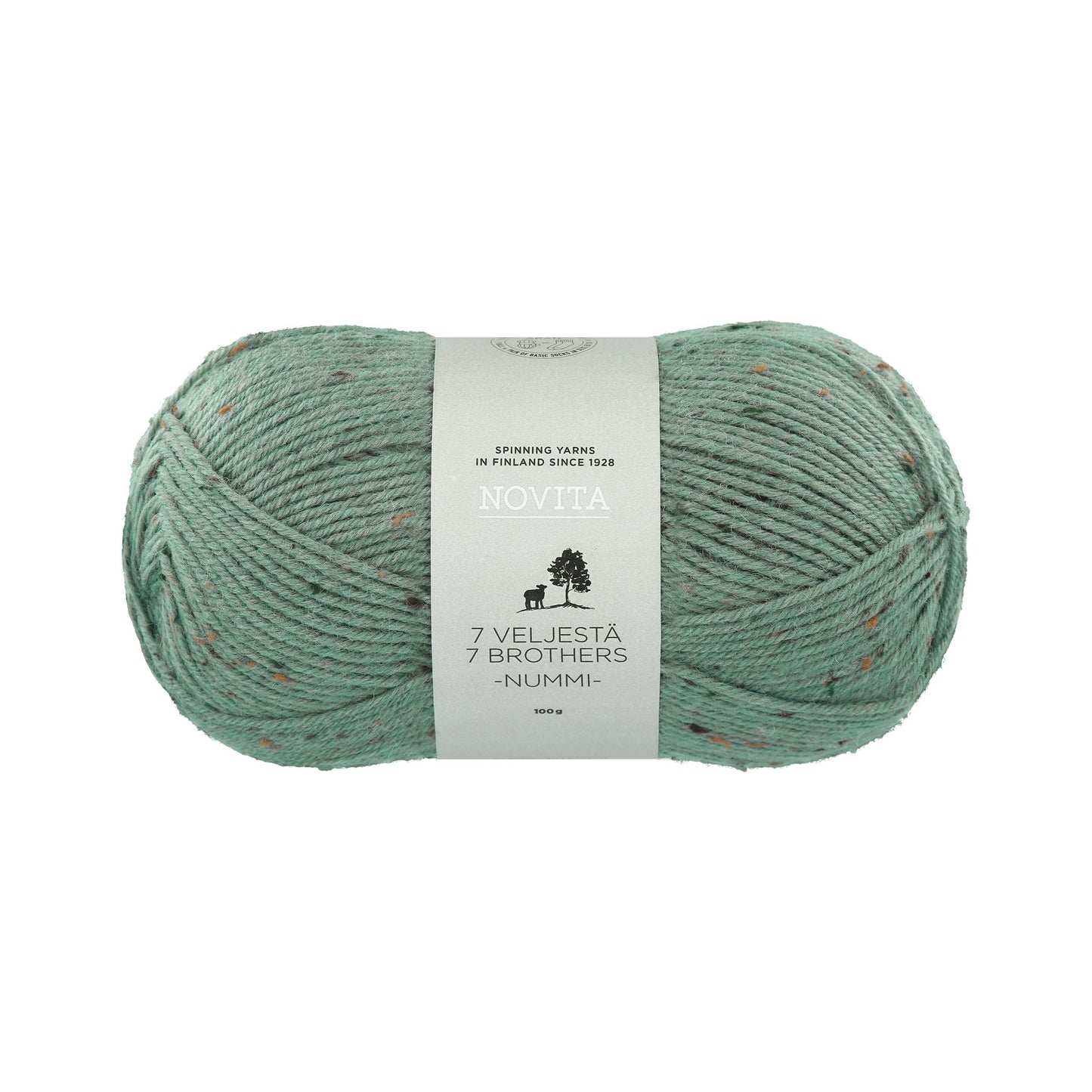 ツイード調のネップが可愛いフィンランド製ソックヤーン (編み図プレゼント中)|セブンブラザーズ ヌンミ|NOVITA:ノヴィータ