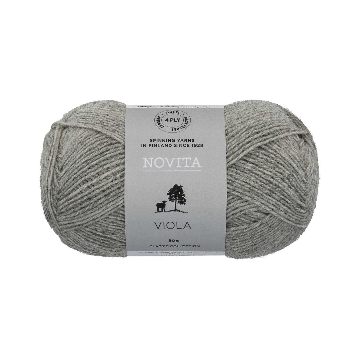 軽やかで美しい編み地、イギリス産ウールのソックヤーン|ヴィオラ 50g|NOVITA:ノヴィータ