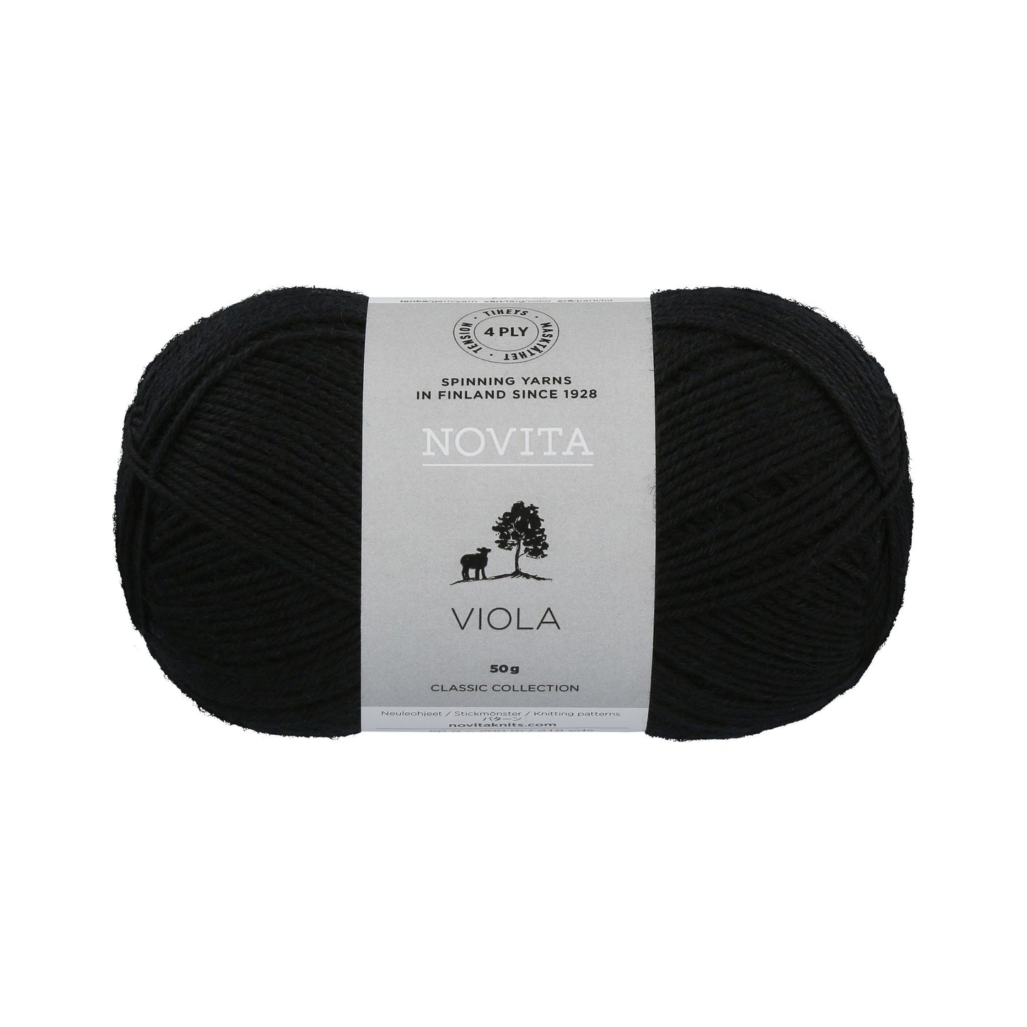 軽やかで美しい編み地、イギリス産ウールのソックヤーン|ヴィオラ 50g|NOVITA:ノヴィータ