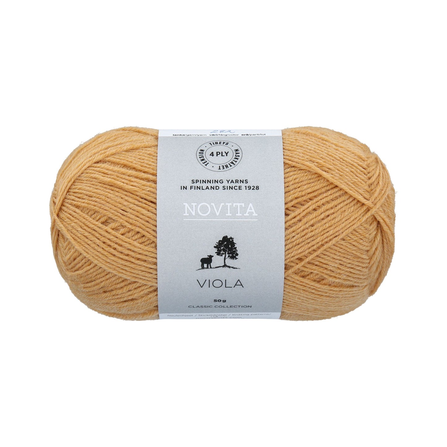 軽やかで美しい編み地、イギリス産ウールのソックヤーン|ヴィオラ 50g|NOVITA:ノヴィータ