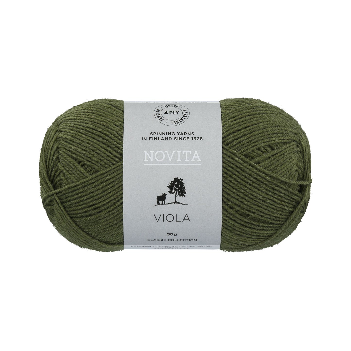 軽やかで美しい編み地、イギリス産ウールのソックヤーン|ヴィオラ 50g|NOVITA:ノヴィータ