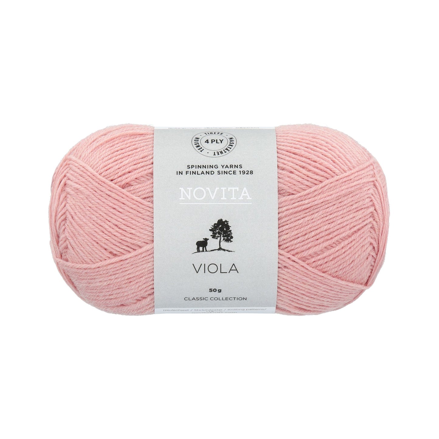 軽やかで美しい編み地、イギリス産ウールのソックヤーン|ヴィオラ 50g|NOVITA:ノヴィータ