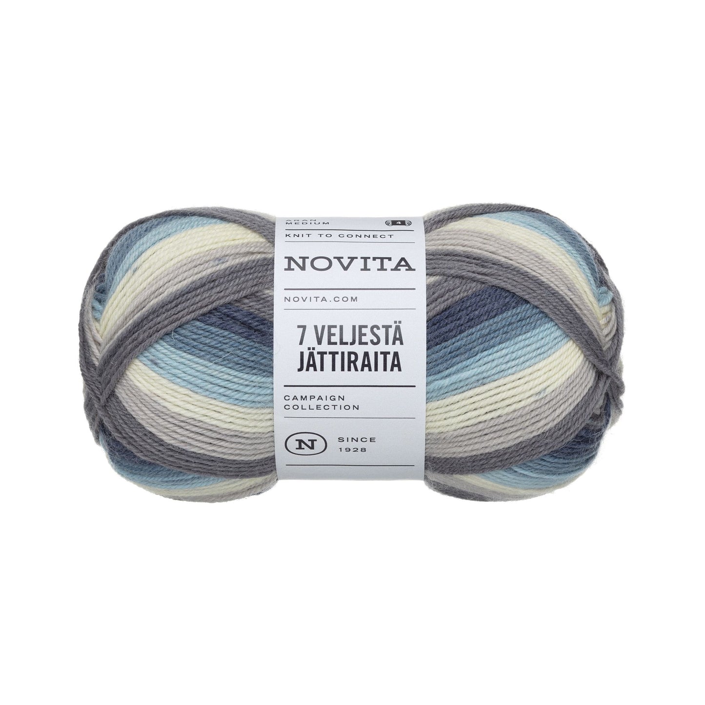 美しいストライプが映える北欧のソックヤーン (編み図プレゼント中)|セブンブラザーズ ヤッティライタ|NOVITA:ノヴィータ