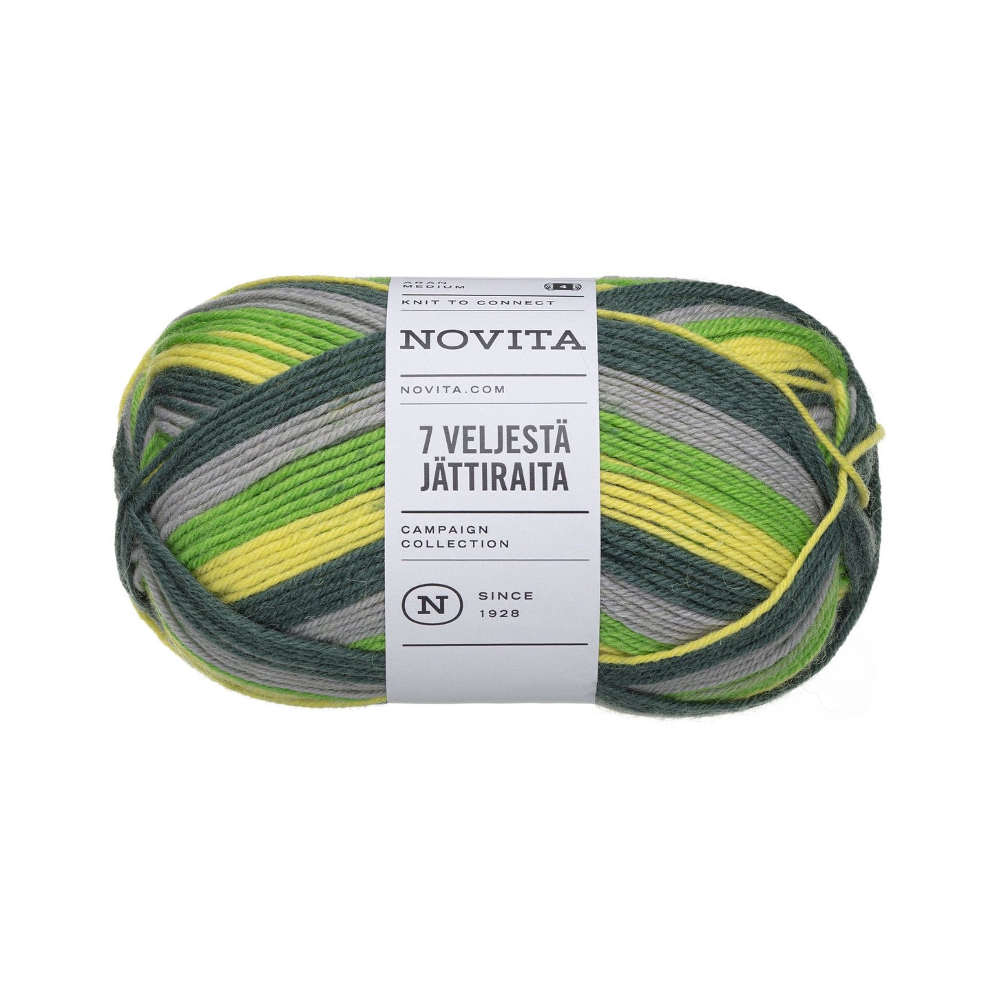 美しいストライプが映える北欧のソックヤーン (編み図プレゼント中)|セブンブラザーズ ヤッティライタ|NOVITA:ノヴィータ