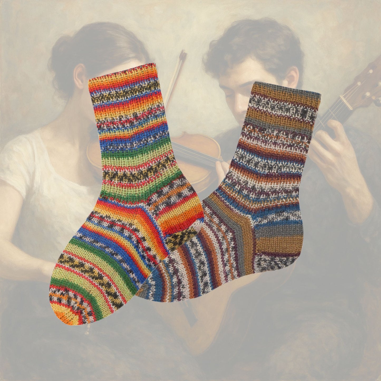 ソックヤーン2玉セレクション「彩りと静けさの二重奏」