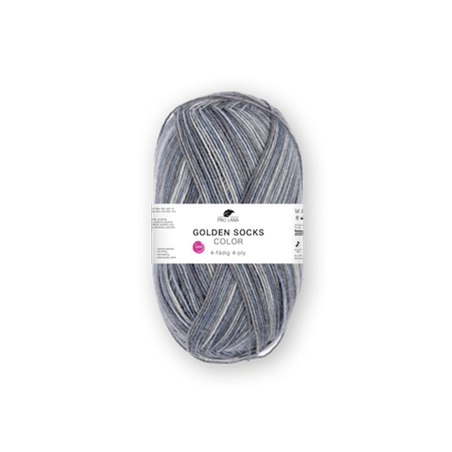 静かなグレーに青みが宿る大人のソックヤーン|ゴールデンソックス カラー 4ply 72 シリーズ|Pro Lana:プロラナ