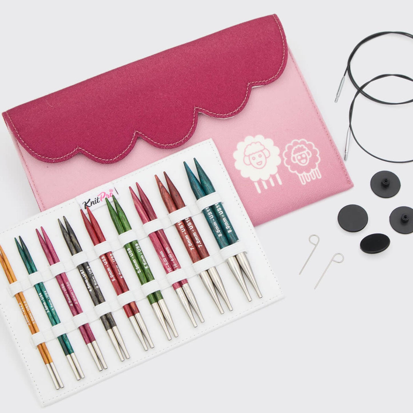 Knit Pro:ニットプロ 付け替え針セット ドリームズ (ロング針 x 9サイズ)【デラックス】