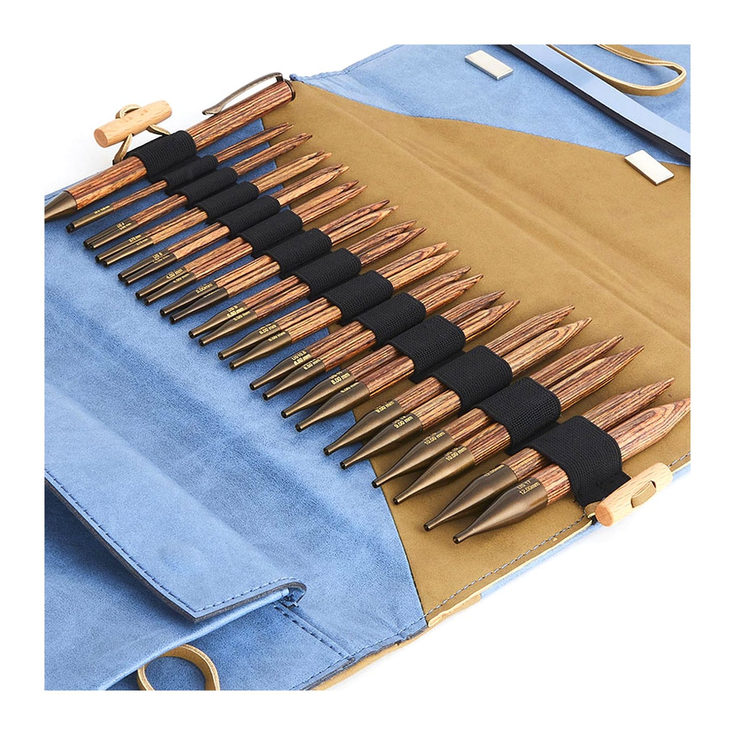 KnitPro:ニットプロ 付け替え針セット ジンジャー (ロング針 x 11サイズ)【リーガル】