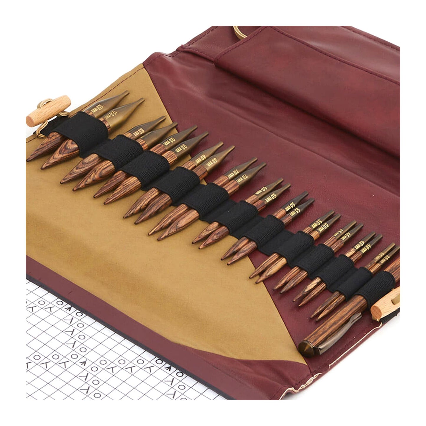 KnitPro:ニットプロ 付け替え針セット ジンジャー (ショート針 x 13サイズ)【グランデ】