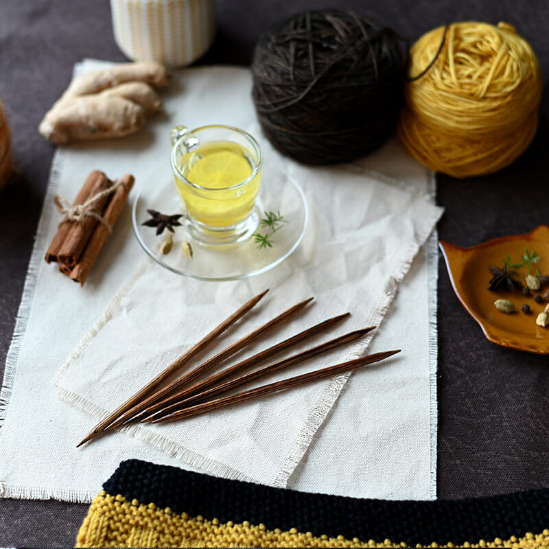 KnitPro:ニットプロ 5本針 ジンジャー 12.5 ~ 20 cm