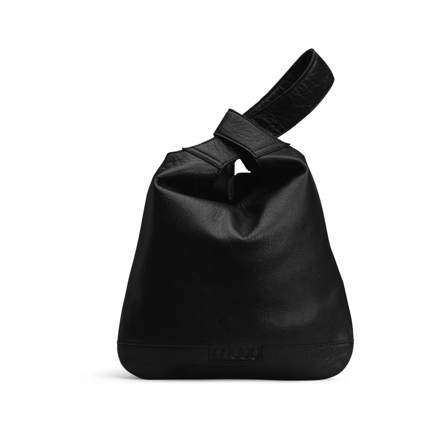 洗練と機能を纏うレザーノットバッグ|ジャナ|muud:ムー