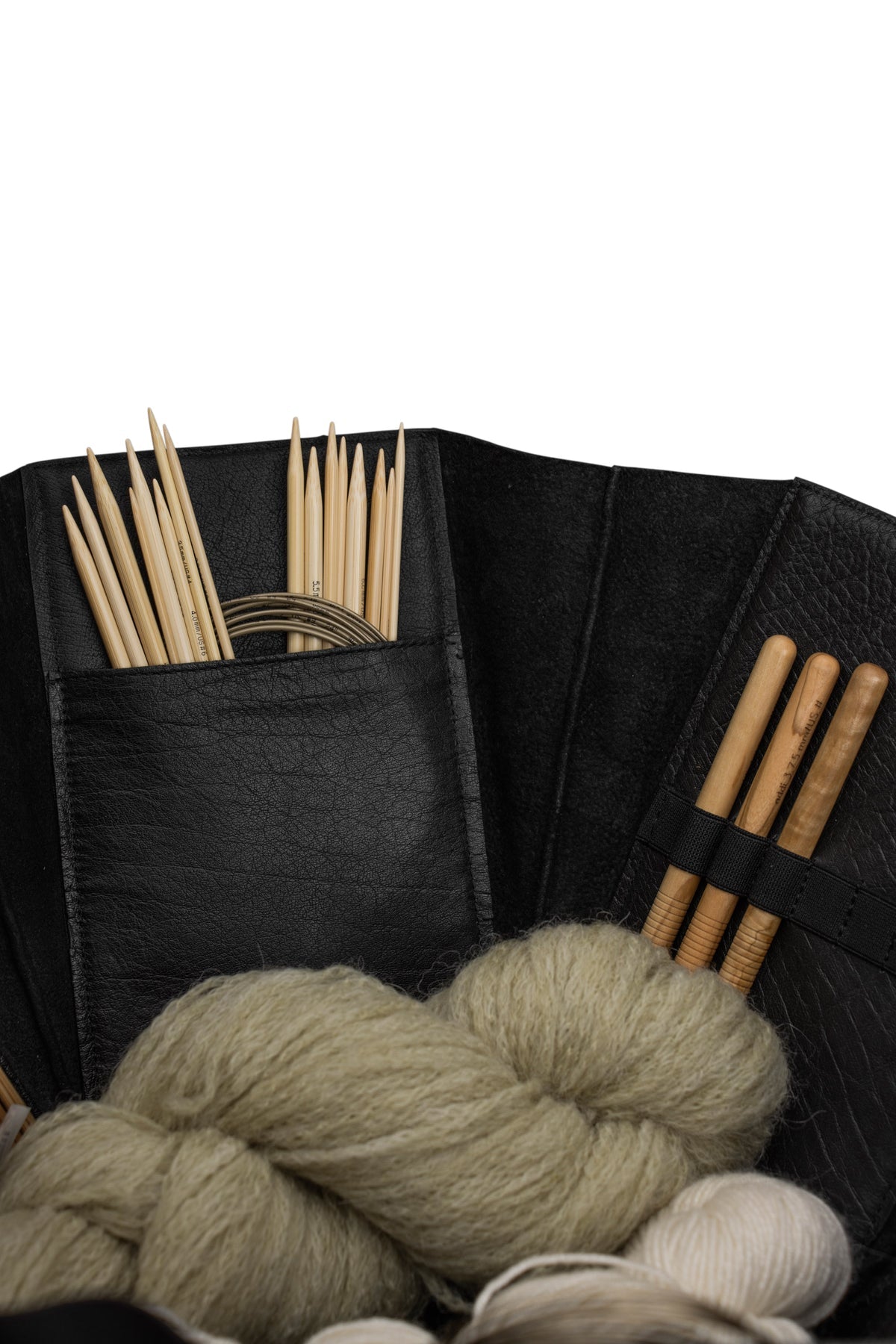 手作りレザーの大きな六角ボックス|エヴィータ XL|muud:ムー