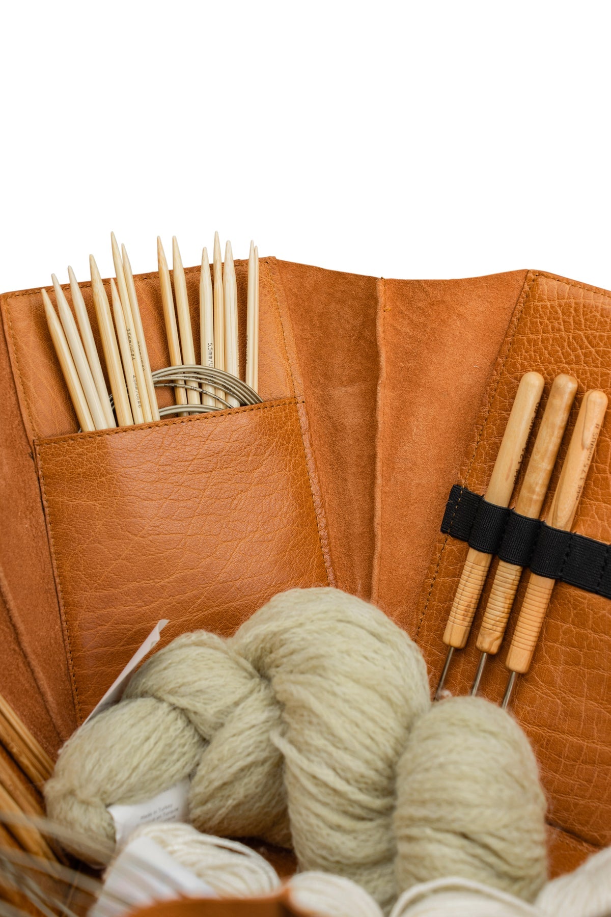 手作りレザーの大きな六角ボックス|エヴィータ XL|muud:ムー