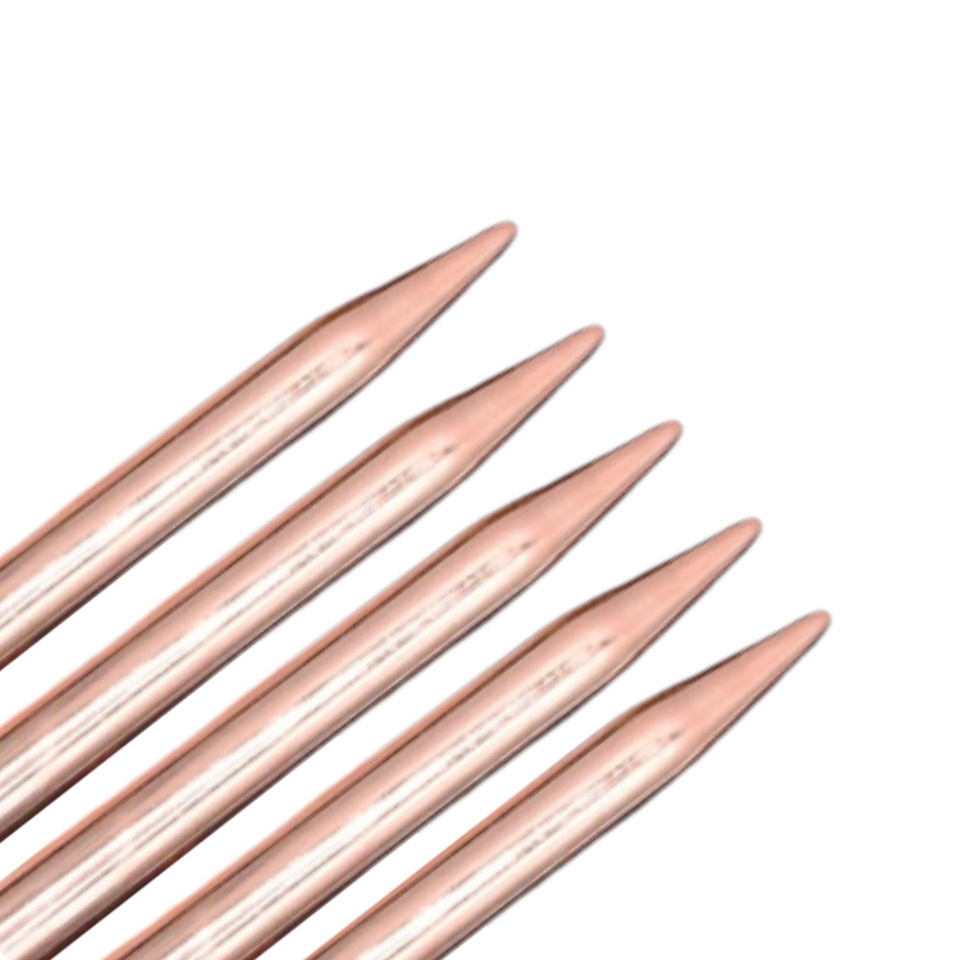 育つ銅が、細部を美しく編む5本針|5本針 サイプラ 15cm~20cm|LYKKE:リッケ