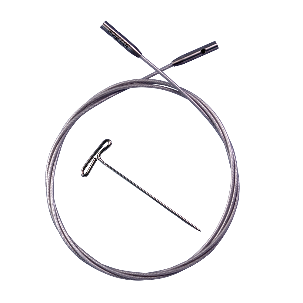 ChiaoGoo:チャオグー 付け替え針【スモール】回転するスピンケーブル【シルバー/スチール/TWIST SWIV360】 5cm-125cm