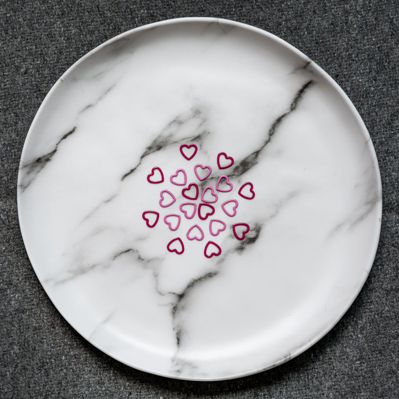 KnitPro:ニットプロ メタル ステッチマーカー Amour 約40個入り