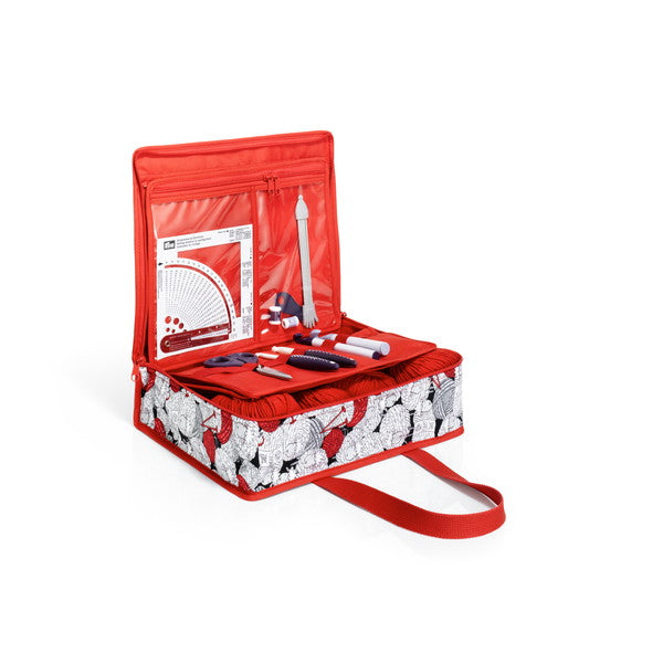 Prym:プリム らくらく移動できるモバイル編み物バッグ 34 x 26 x 9.5cm