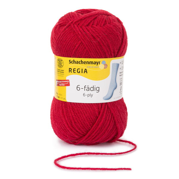 REGIA:レギア 6本撚りソックヤーン ユニ/単色 50g