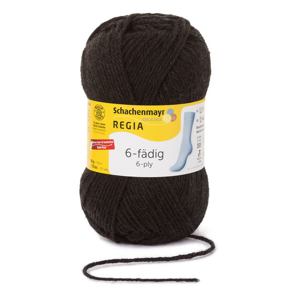 REGIA:レギア 6本撚りソックヤーン ユニ/単色 50g