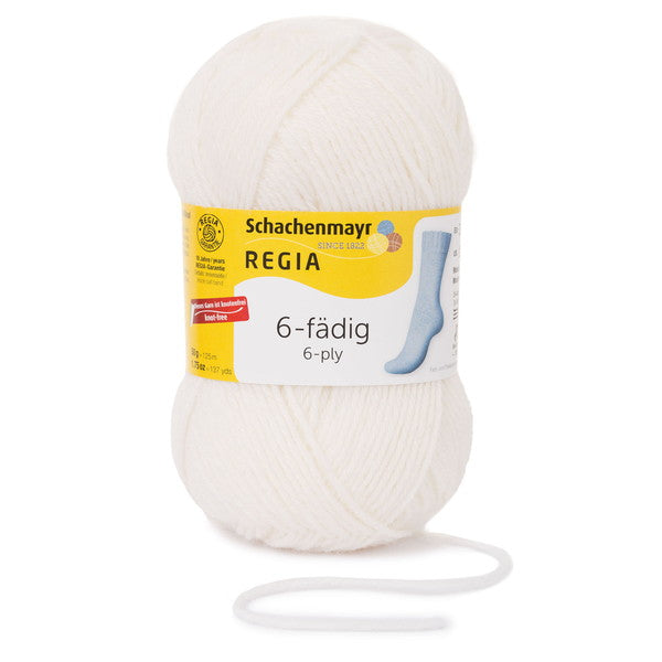 REGIA:レギア 6本撚りソックヤーン ユニ/単色 50g
