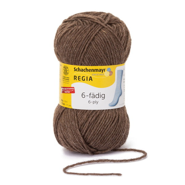 REGIA:レギア 6本撚りソックヤーン ユニ/単色 50g