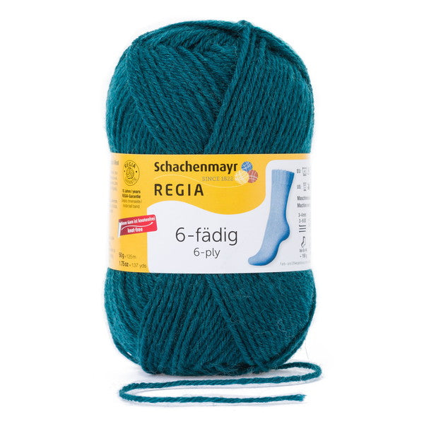 REGIA:レギア 6本撚りソックヤーン ユニ/単色 50g