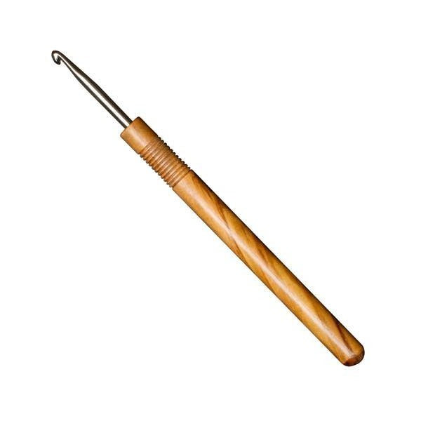 addi かぎ針 オリーブ製 15cm - なないろ毛糸