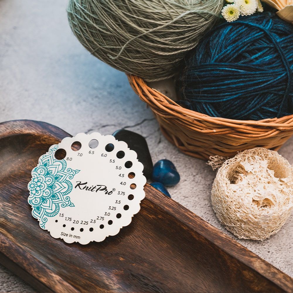 Knit Pro:ニットプロ ニードルサイズメジャー メタル マインドフル