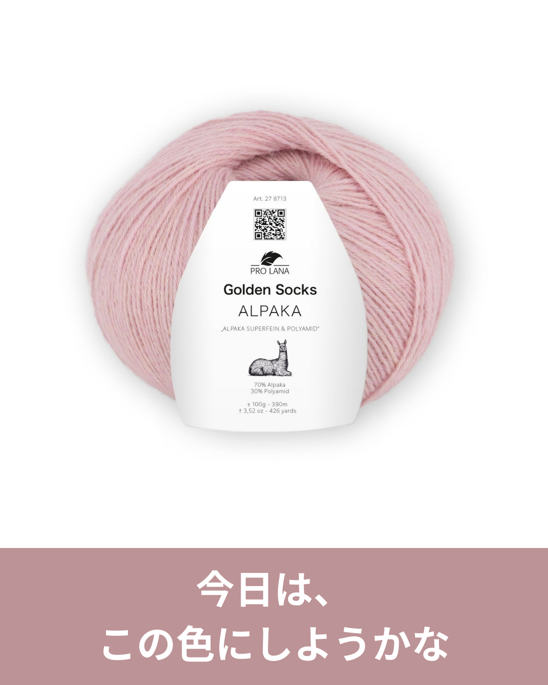 色が少ない毛糸が、いま逆に新鮮な理由 プロラナ ゴールデンソックス アルパカ