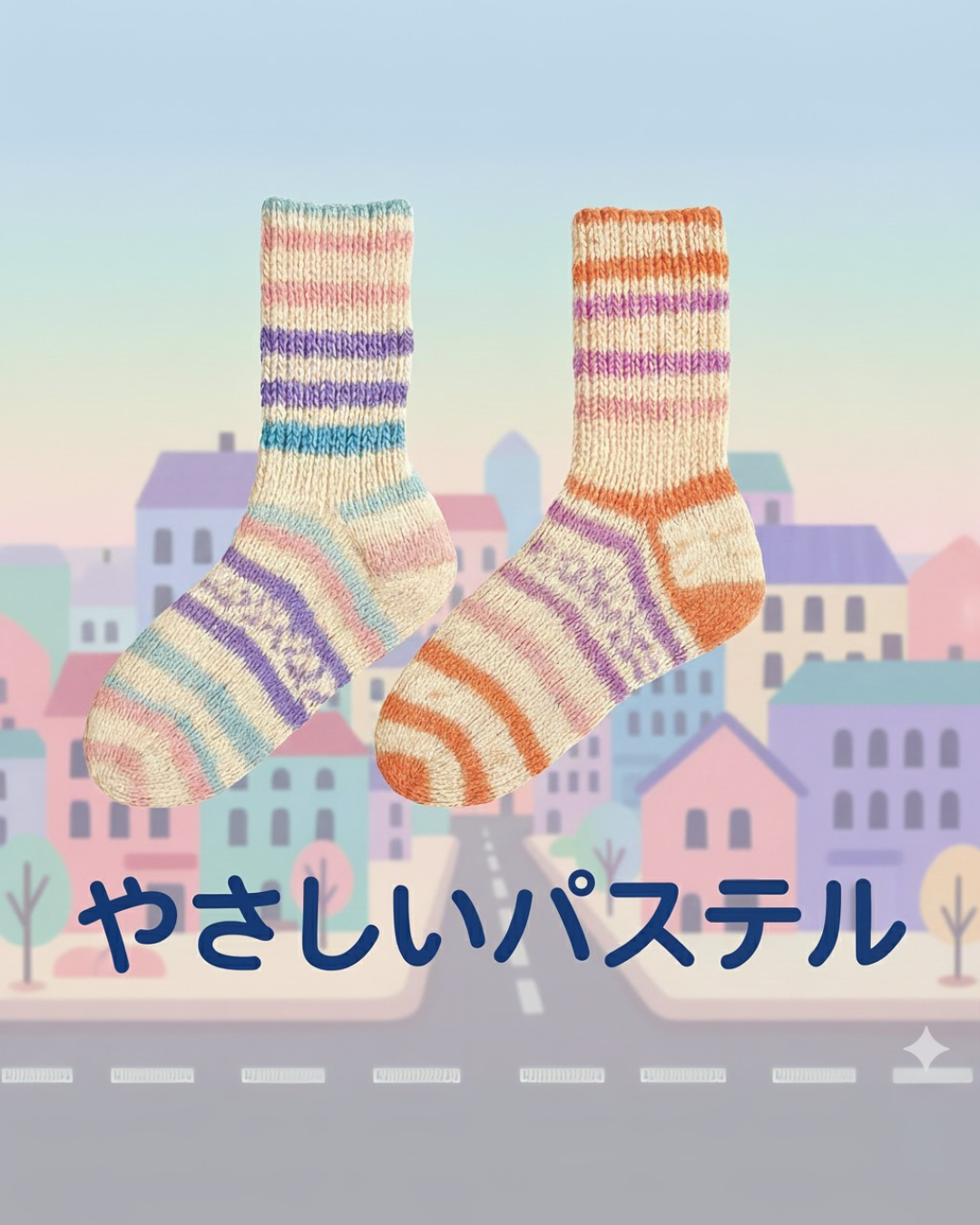 ソックヤーン2玉セレクション やさしいパステル