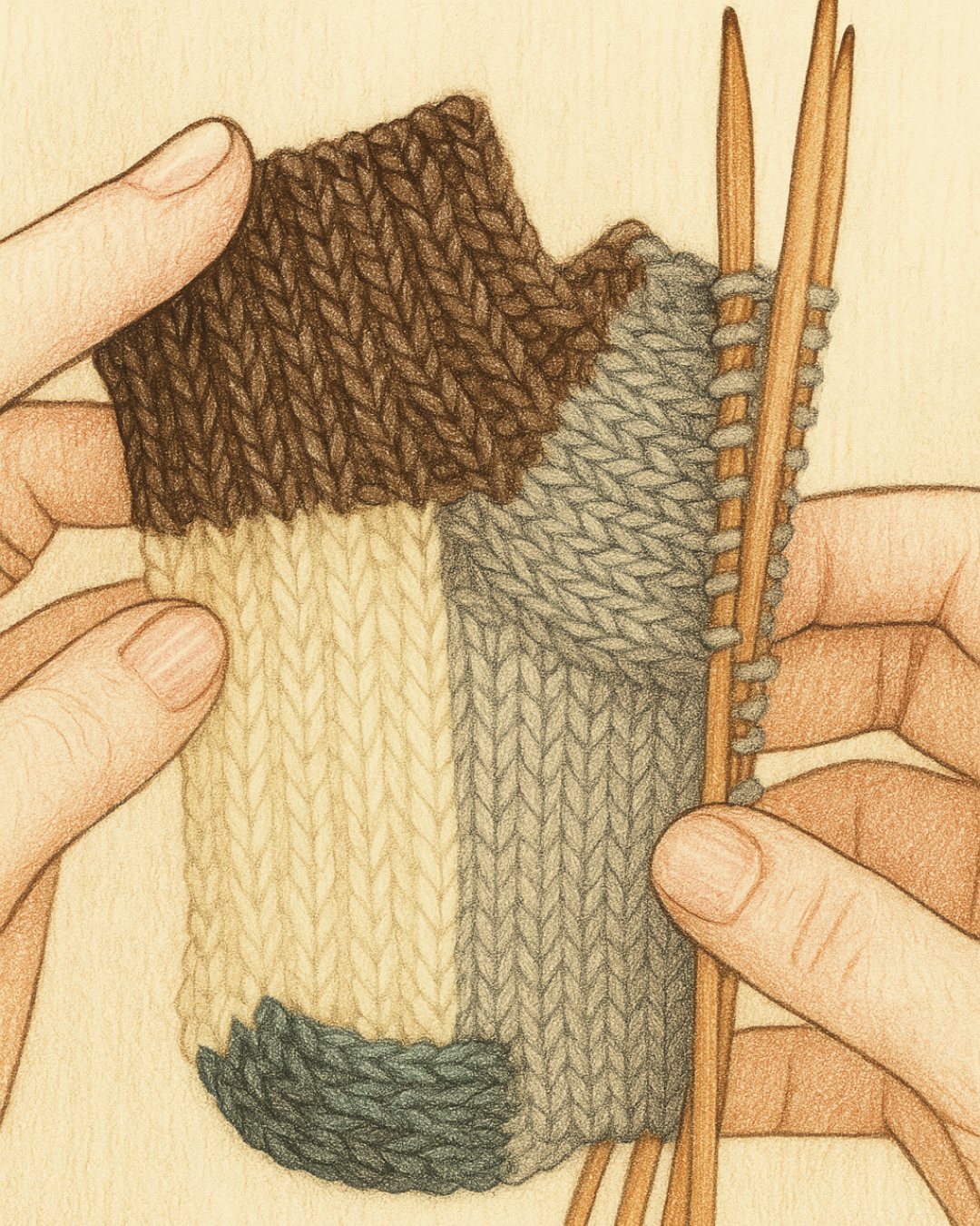 かかと極める、フィンランド式の靴下編み