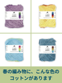 春の編み物におすすめのグラデーションコットン糸｜Pro Lana「1-2-3 Ideen」