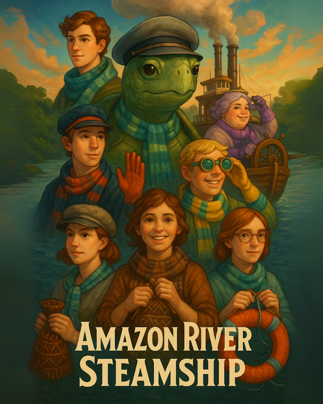 アマゾン航路にちなんだ8色の物語毛糸が登場