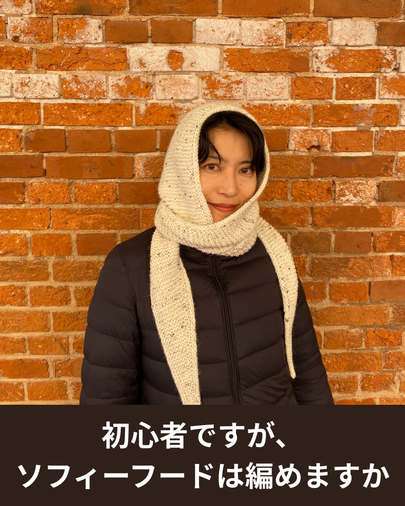 初心者がいきなりソフィーフードを編んで大丈夫ですか