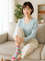 名ばかりのソックヤーンは編み針を譲る