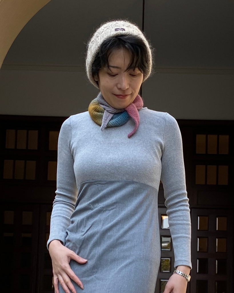 ソフィースカーフを着けるとどう見えるのか