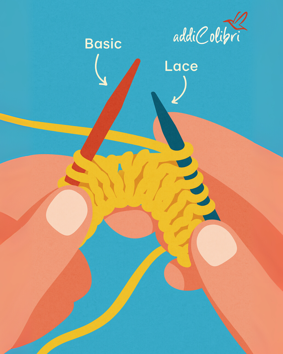 addiのカラフルな5本針で、編む楽しさをもっと軽やかに