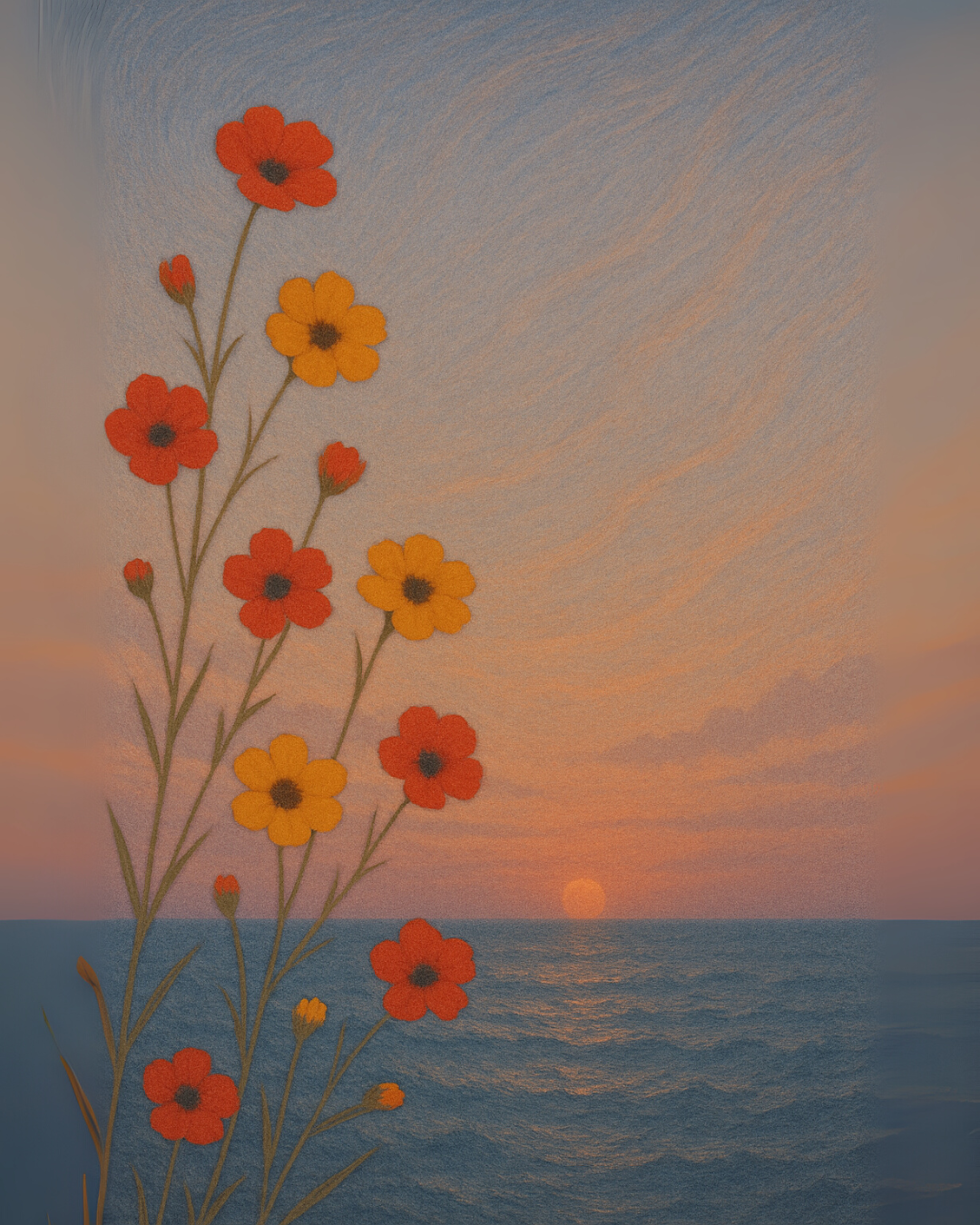 ソックヤーン3玉セレクション第4弾 花と夕暮れ、宵の海