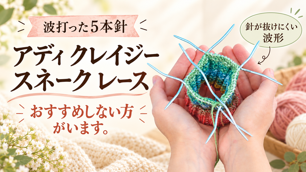 波打った5本針が合わないのはどんな人？アディ クレイジースネーク レースの向き不向き