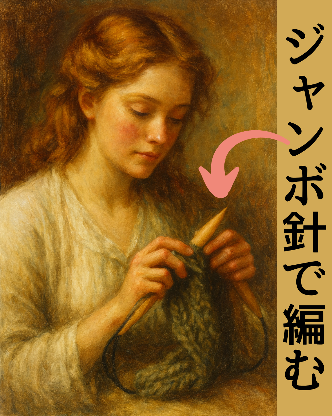 木のぬくもりが伝わる、ジャンボ針の魅力